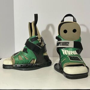Hyperlite Wakeboard Bindings/ Boots option 2 Green | Size XS extra small